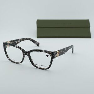 Longchamp LO2712 005 Square Eyeglasses 53mm - Grey Havana